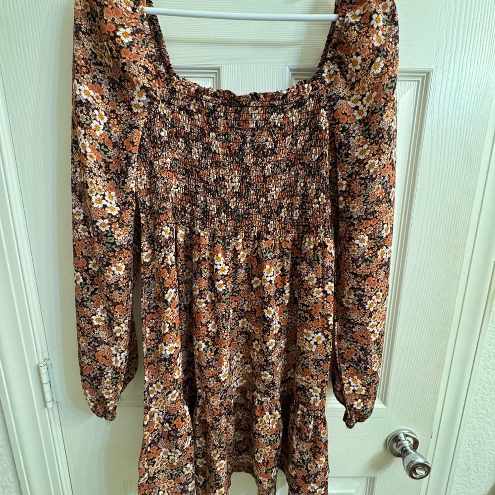 Floral Long Sleeve Dress